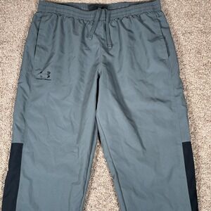 Under Armour XL Mens Gray Training Warm Up Pants Athletic Jogger Track